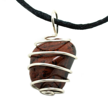 Mahogany Obsidian Vortex Pendant