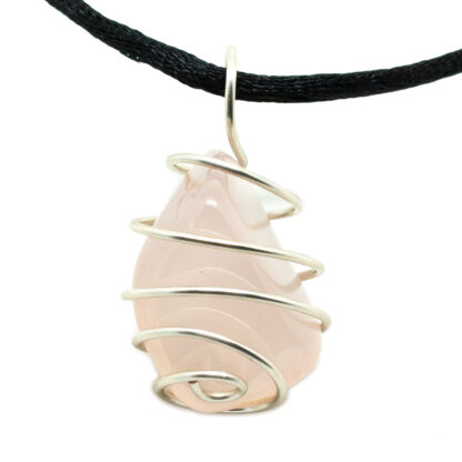 Pink Chalcedony Vortex Pendant