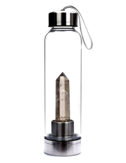 Smoky Quartz Point Gem Water Bottle