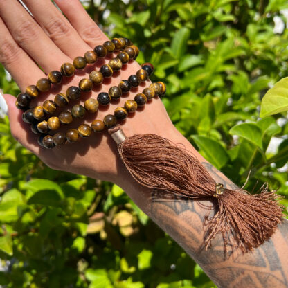 Tiger's Eye Mala Prayer Beads - Image 4