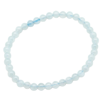 Aquamarine Bead Bracelet (5-8mm)