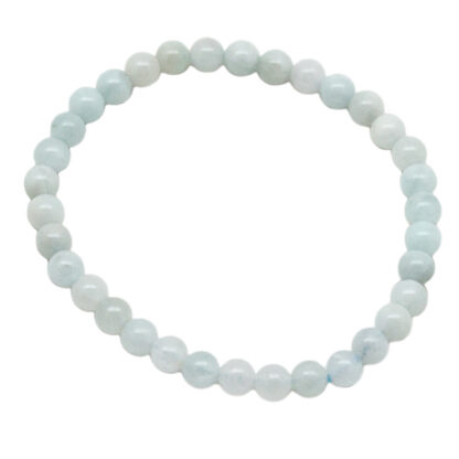 Aquamarine Bead Bracelet (5-8mm) - Image 2