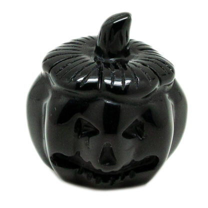 Black Obsidian Pumpkin Carving-1.5"