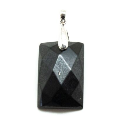 Shungite Faceted Pendant