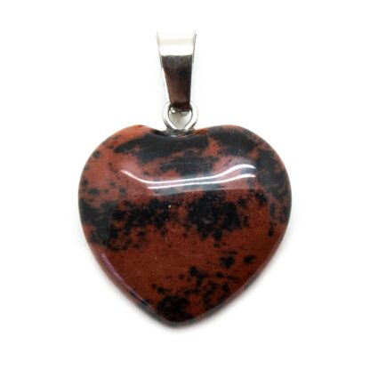 Mahogany Obsidian Heart Pendant