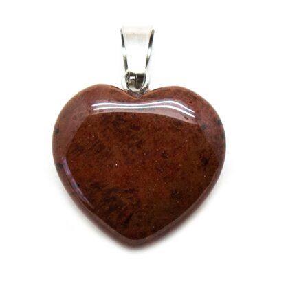 Mahogany Obsidian Heart Pendant - Image 3