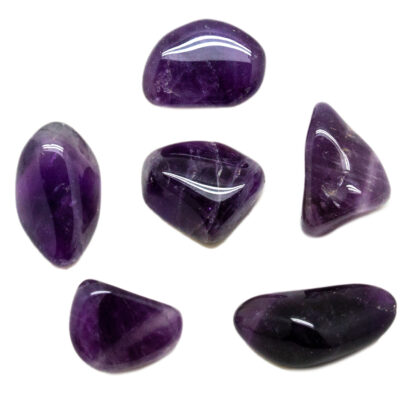 Dark Amethyst Tumbled Stone Set