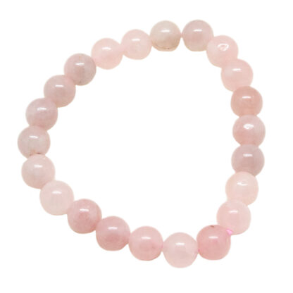 Rose Quartz Bead Bracelet (8mm) - Image 2