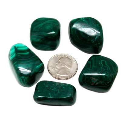 Malachite Tumbled Stone - Image 4