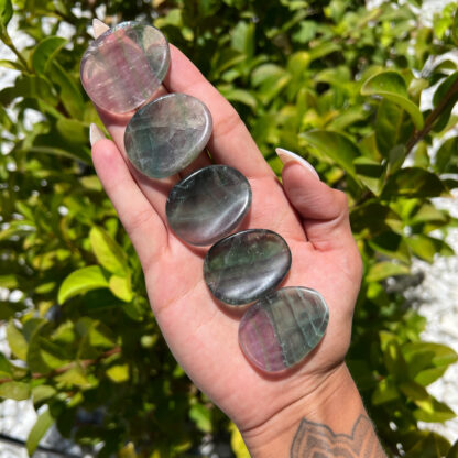 Fluorite Worry Stone (35-40mm) - Image 8