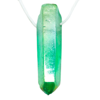 Green Aura Quartz Drilled Pendant - Image 2