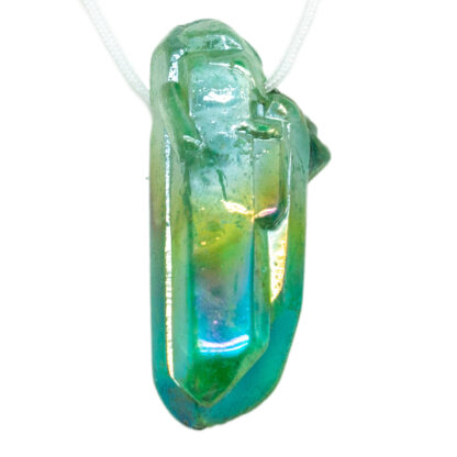 Green Aura Quartz Drilled Pendant - Image 3