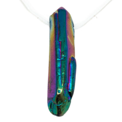 Rainbow Aura Quartz Drilled Pendant - Image 4