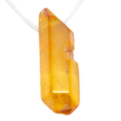 Orange Aura Quartz Drilled Pendant - Image 3