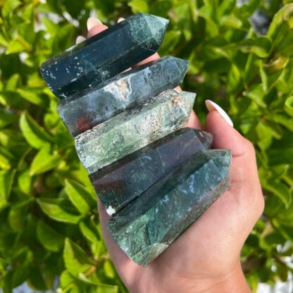 Moss Agate Tower-2-3" - Image 10