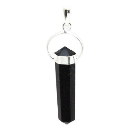 Black Tourmaline DT Point Pendant - Image 3