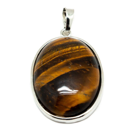 Tiger's Eye Silver Plated Pendant