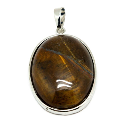 Tiger's Eye Silver Plated Pendant - Image 3