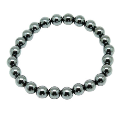 Hematite Bead Bracelet (8mm)