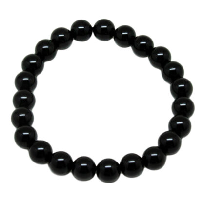 Black Obsidian Bead Bracelet (8mm) - Image 2