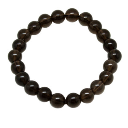 Smoky Quartz Bead Bracelet (8mm) - Image 3