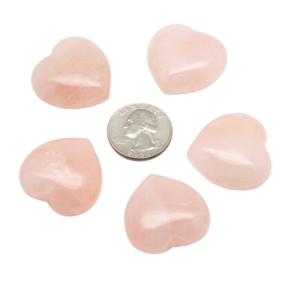 Rose Quartz Heart (25-30mm) - Image 4