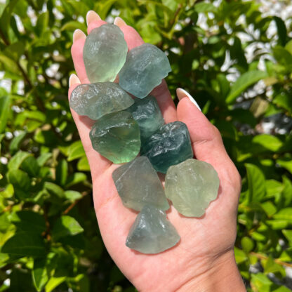 Green Fluorite Rough Crystal-1" - Image 5