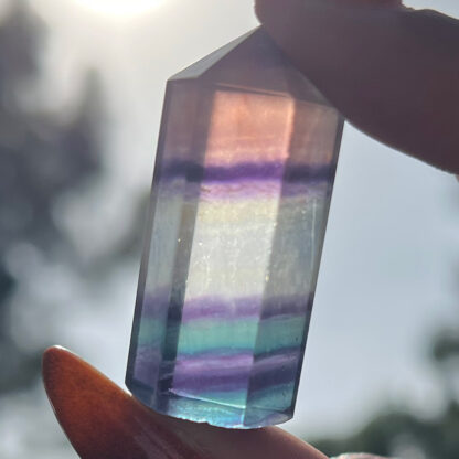 Rainbow Fluorite Tower (AA Grade)-1.25" - Image 10