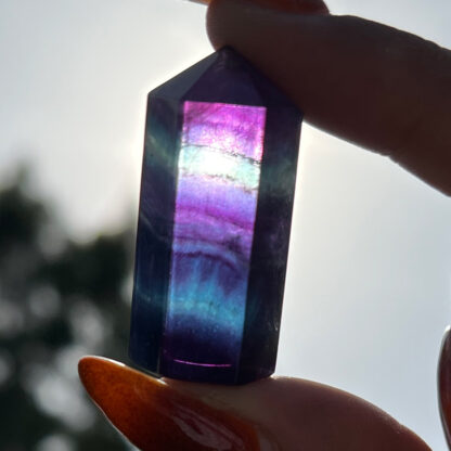 Rainbow Fluorite Tower (AA Grade)-1.25" - Image 8