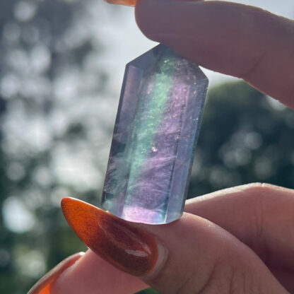 Rainbow Fluorite Tower (AA Grade)-1.25" - Image 7