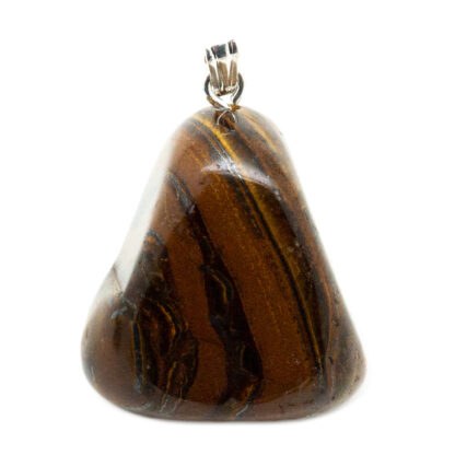 Tiger's Eye Tumbled Pendant-20mm - Image 2