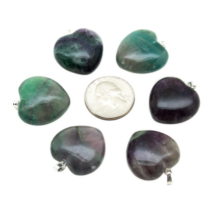 Fluorite Heart Pendant-25mm - Image 6