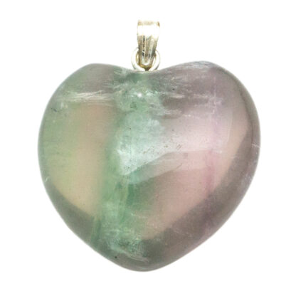 Fluorite Heart Pendant-25mm - Image 2