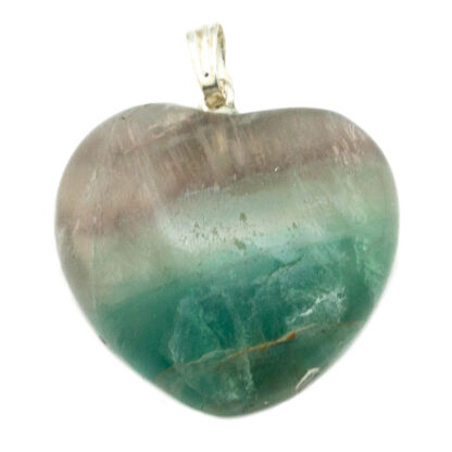 Fluorite Heart Pendant-25mm