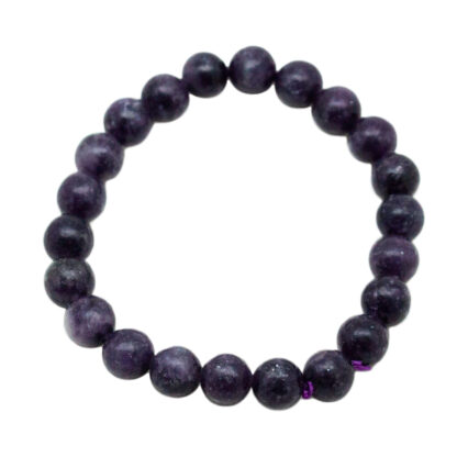 Lepidolite Bead Bracelet (8mm) - Image 3