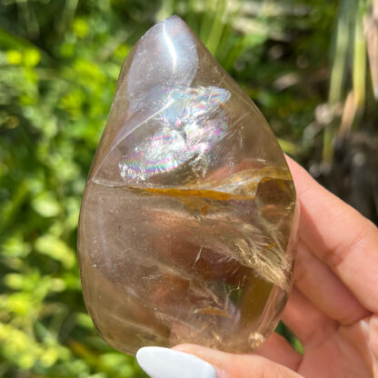 Smoky Quartz Flame with Rainbow - Image 4