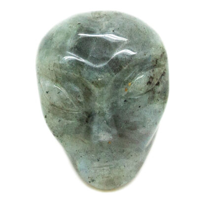 Gray Labradorite Alien Head Carving - Image 2