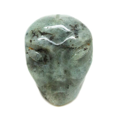 Gray Labradorite Alien Head Carving - Image 3