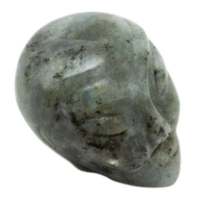 Gray Labradorite Alien Head Carving - Image 4