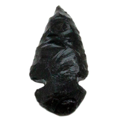 Black Obsidian Arrowhead Carving-1"