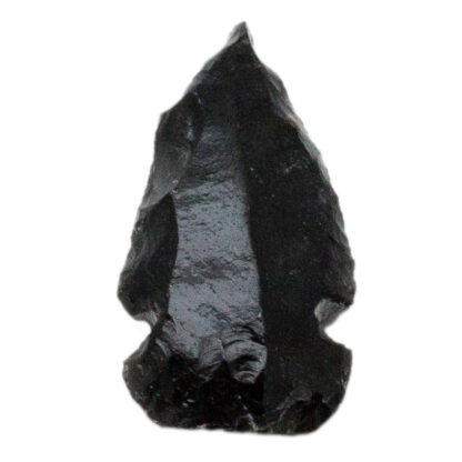 Black Obsidian Arrowhead Carving-1" - Image 2