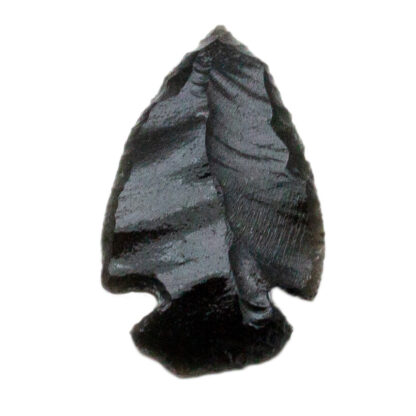 Black Obsidian Arrowhead Carving-1" - Image 3