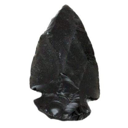 Black Obsidian Arrowhead Carving-2" - Image 2