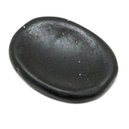 Black Tourmaline Worry Stone-40mm - Image 2