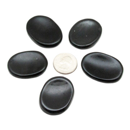 Black Tourmaline Worry Stone-40mm - Image 4