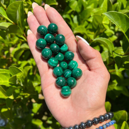 Malachite Sphere (10-15mm) - Image 4