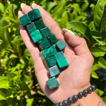 Malachite Cube (0.5") - Image 5