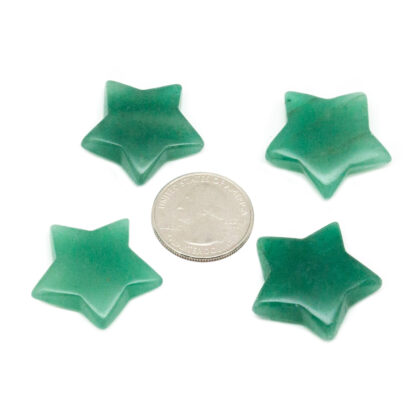 Green Aventurine Star Carving (30mm) - Image 4