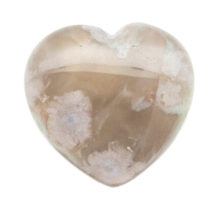 Flower Agate Heart (25-30mm)