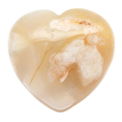 Flower Agate Heart (25-30mm) - Image 4